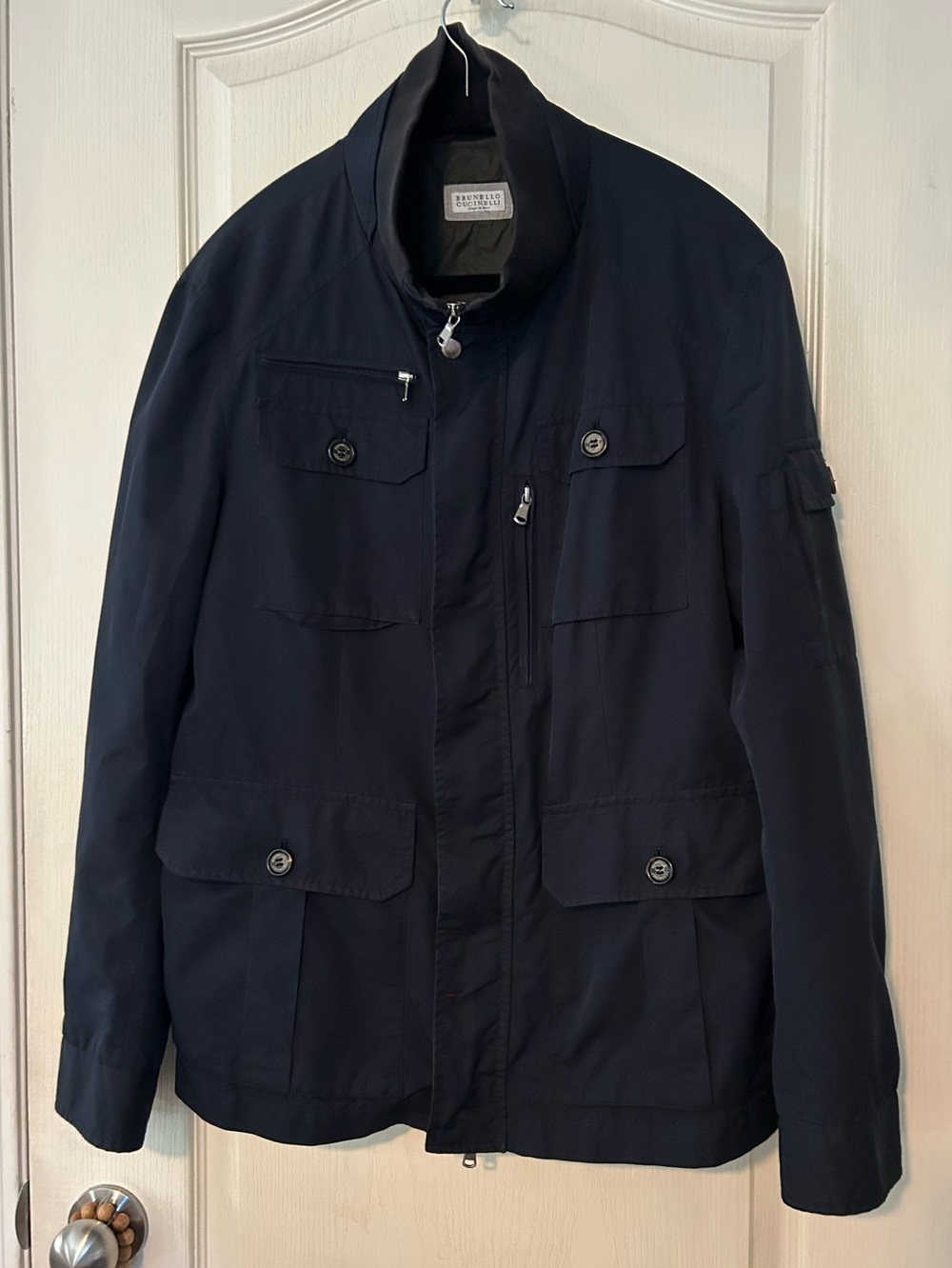 Brunello Cucinelli Men's Dark Navy Field Jacket
